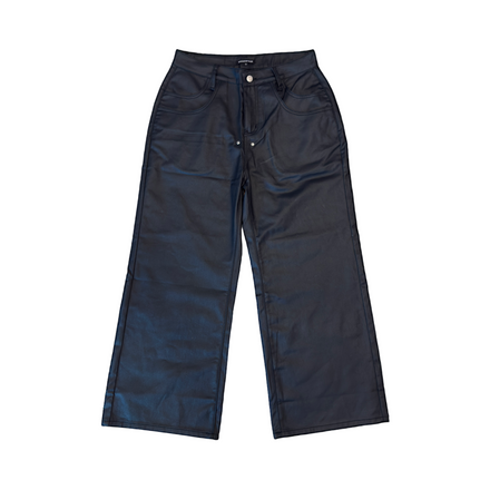 WAXED DENIM PANTS
