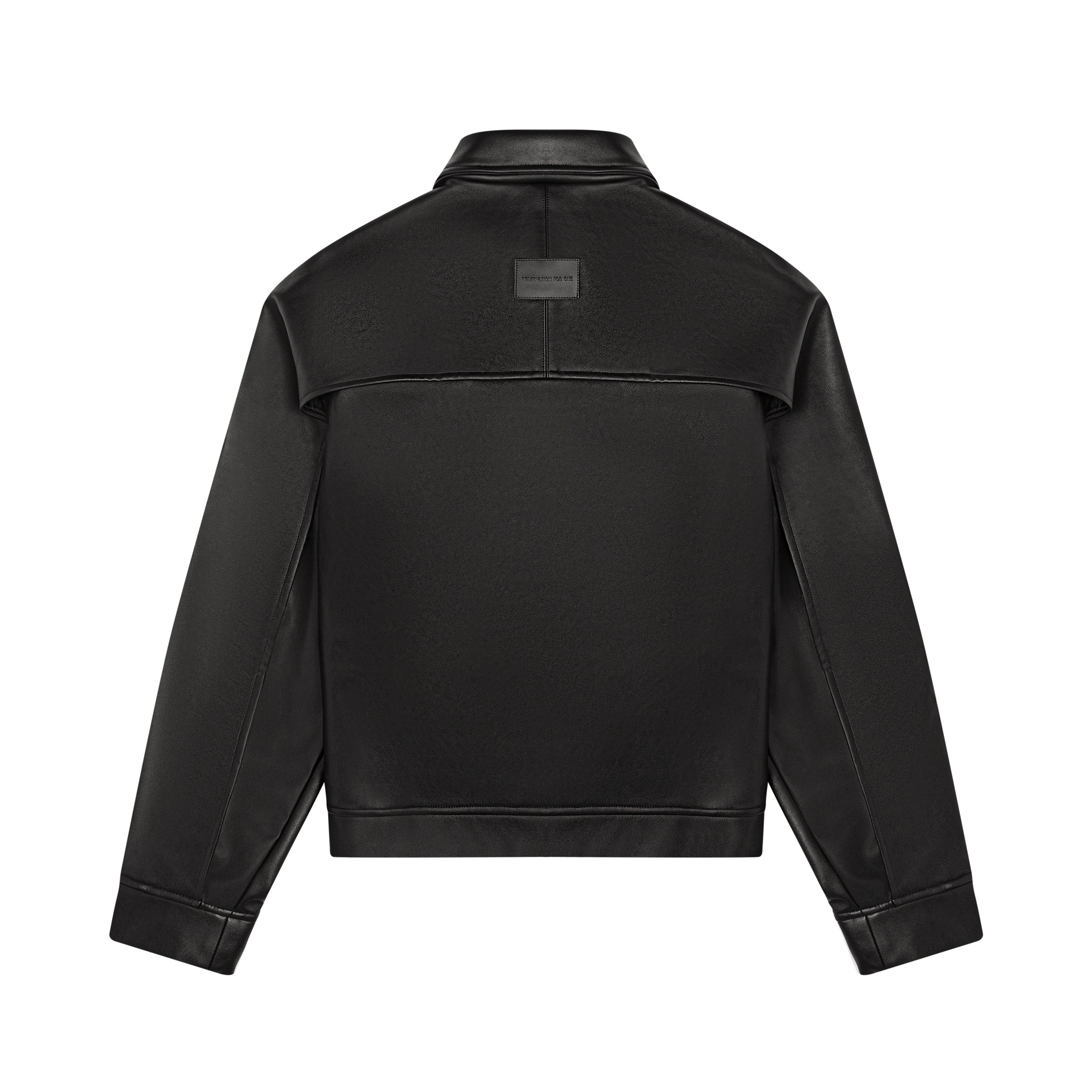 LEATHER BACK TAB JACKET – Reservation For One