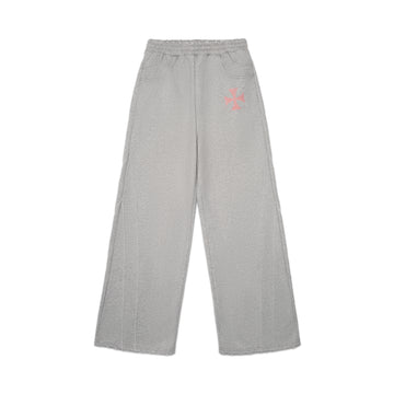 HEATHER GREY CROSS SWEATS