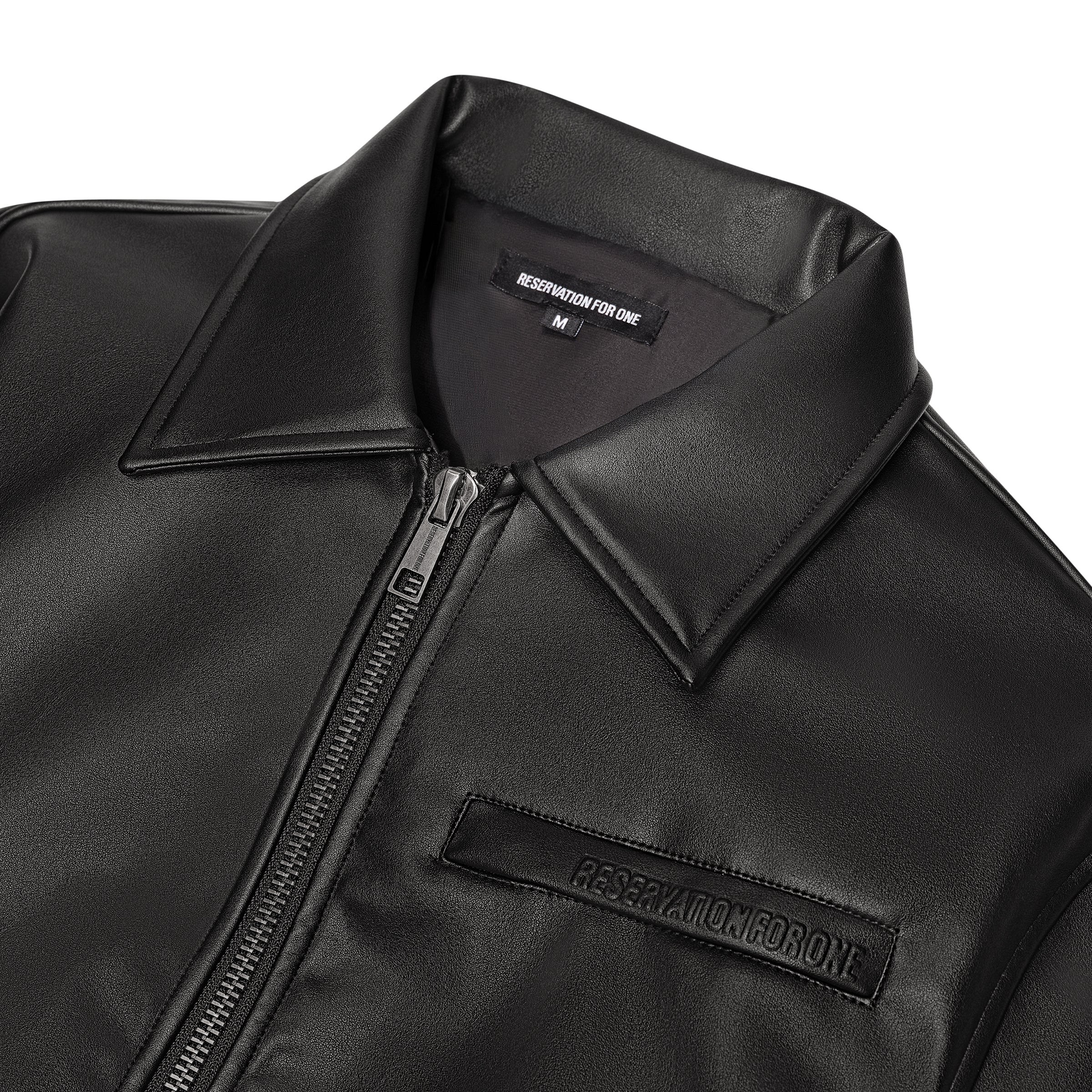 LEATHER BACK TAB JACKET – Reservation For One