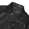 LEATHER BACK TAB JACKET